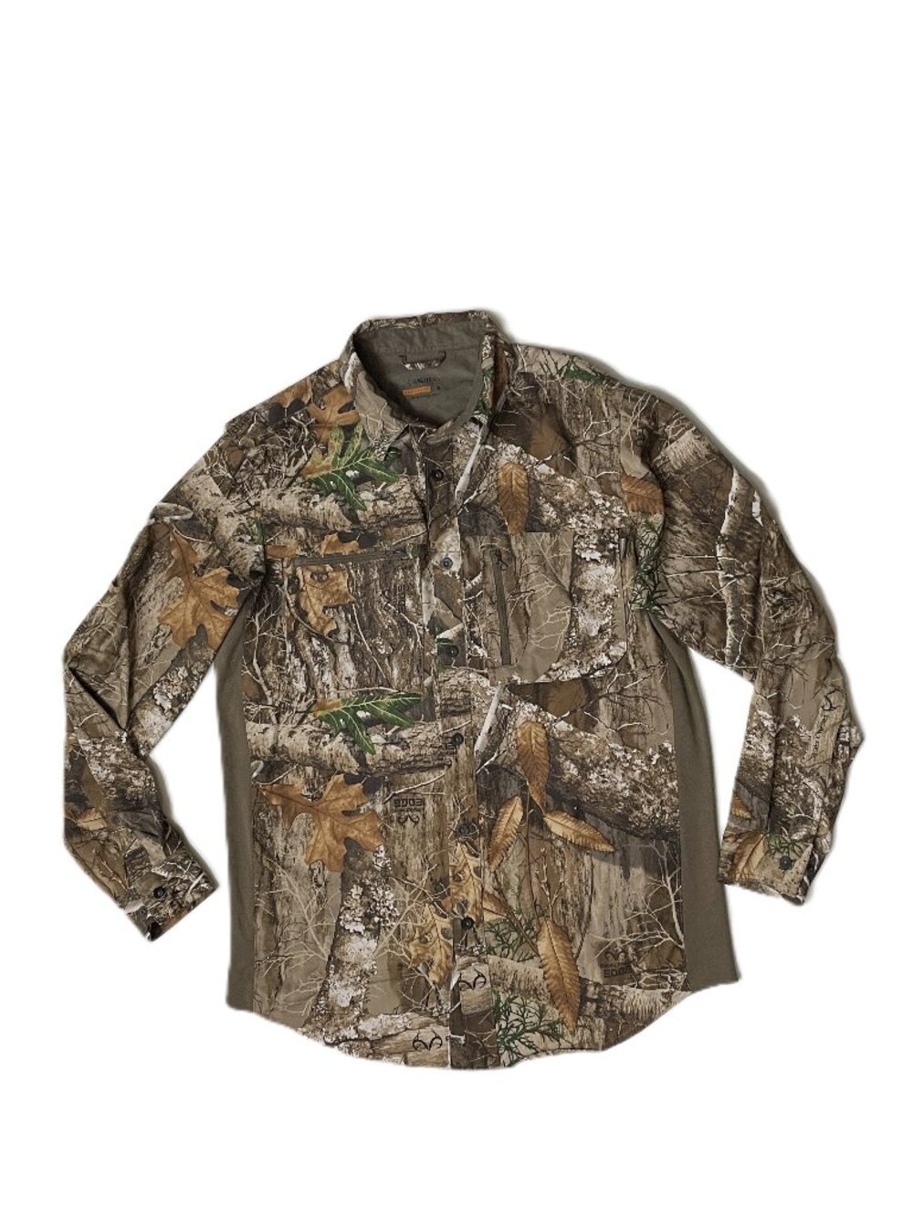 Magellan Hunt Gear Shirt Mens Small Realtree Camo Long Sleeve Polyester Vented